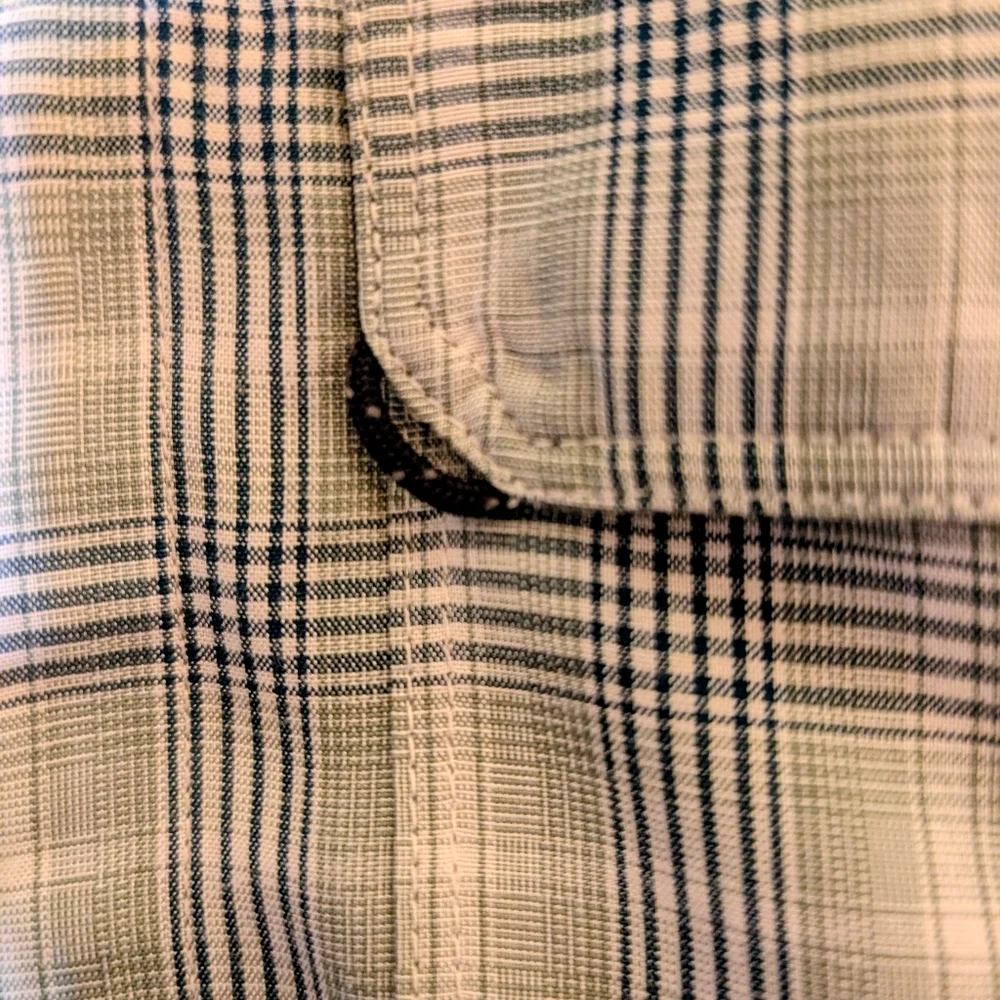 Northface Men's Plaid Short Sleeve Hiking Shirt XL Storage Pocket‎ Breathable
